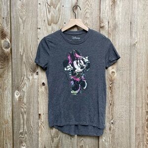 Disney Women’s Fit Minnie Mouse T-shirt, Heather Grey Size Small